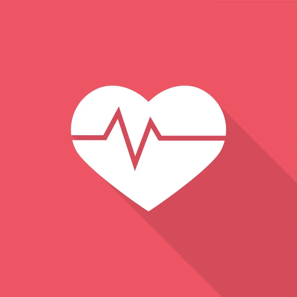 Heartbeat-pictogram — Stockvector