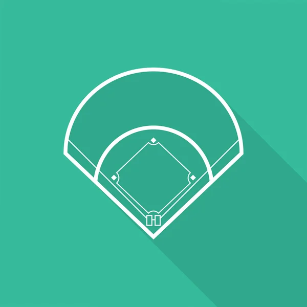 Pole baseballowe — Wektor stockowy