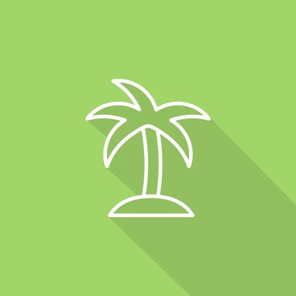 Coconut tree ikonen — Stock vektor