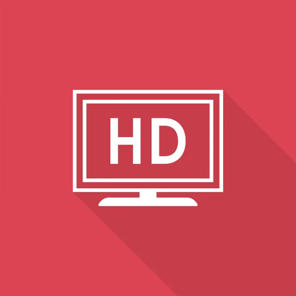 Hd icono de televisión — Archivo Imágenes Vectoriales