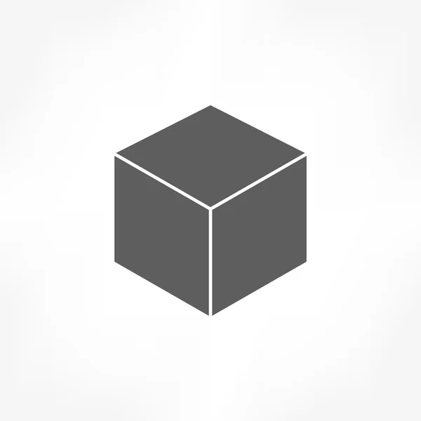 Κύβος εικονίδιο — Διανυσματικό Αρχείο