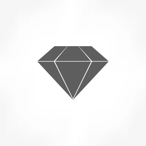 Icono de diamante — Vector de stock