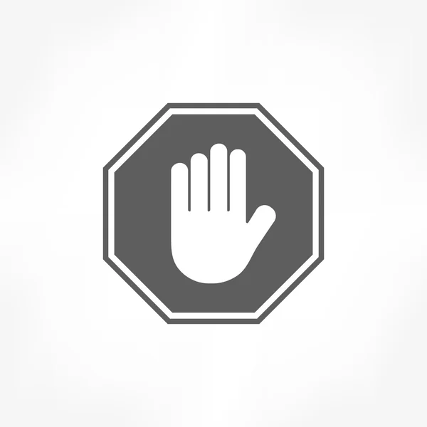 Stop pictogram — Stockvector