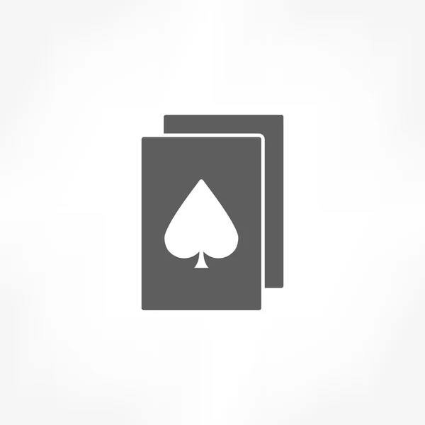 Jugar a las cartas icono — Vector de stock