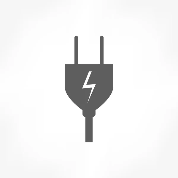 Elektrische stekker pictogram — Stockvector