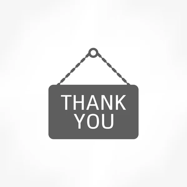 Thank you icon — Stock Vector