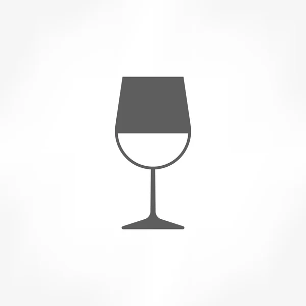 Бокал для вина значок — стоковий вектор