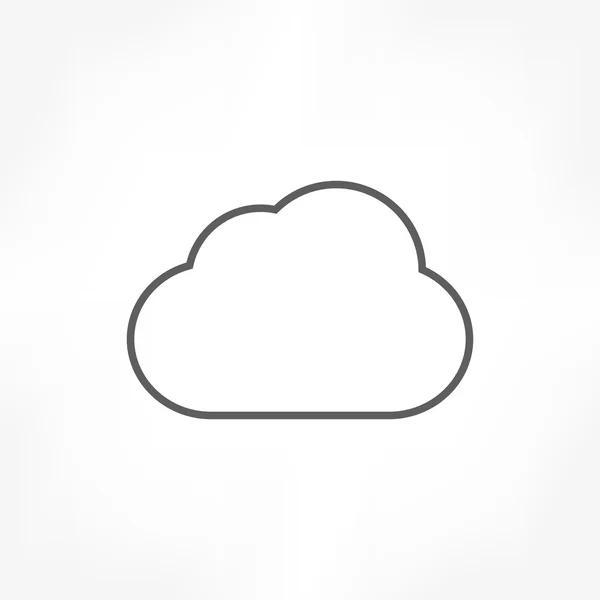 Icono de nube — Vector de stock