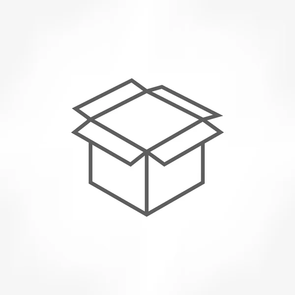 Box-Ikone — Stockvektor