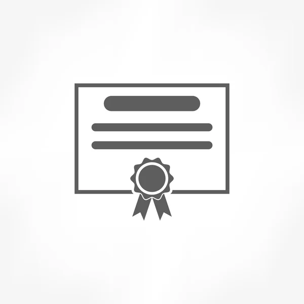 Icône de certificat — Image vectorielle