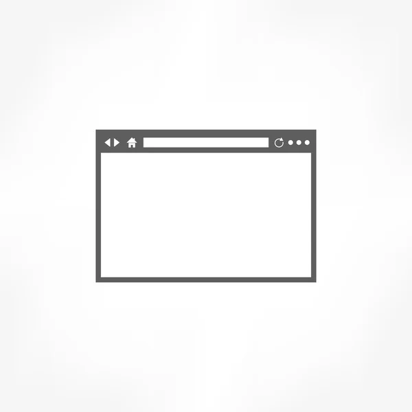 Prohlížeče ikona — Stockový vektor