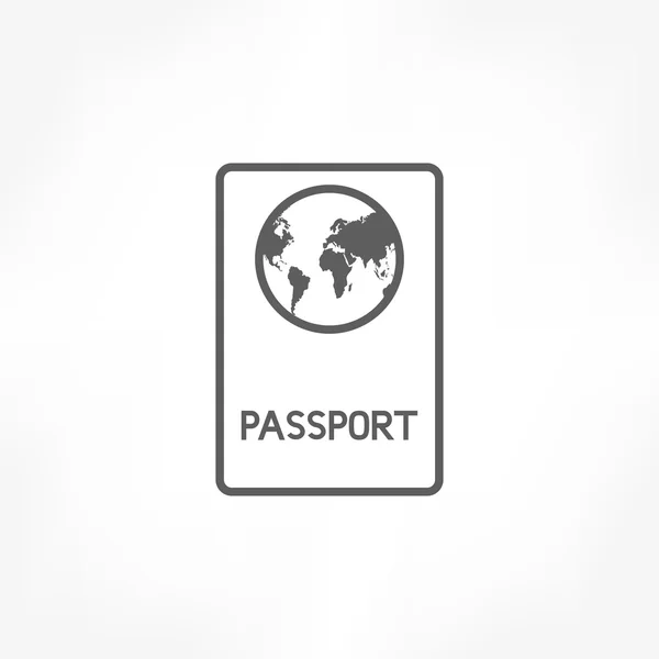 Ícone de passaporte — Vetor de Stock