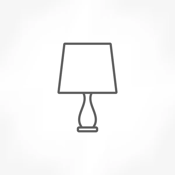 Stolní lampa ikona — Stockový vektor