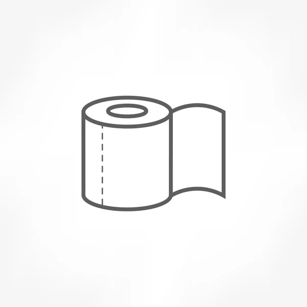 Toilettenpapier-Symbol — Stockvektor