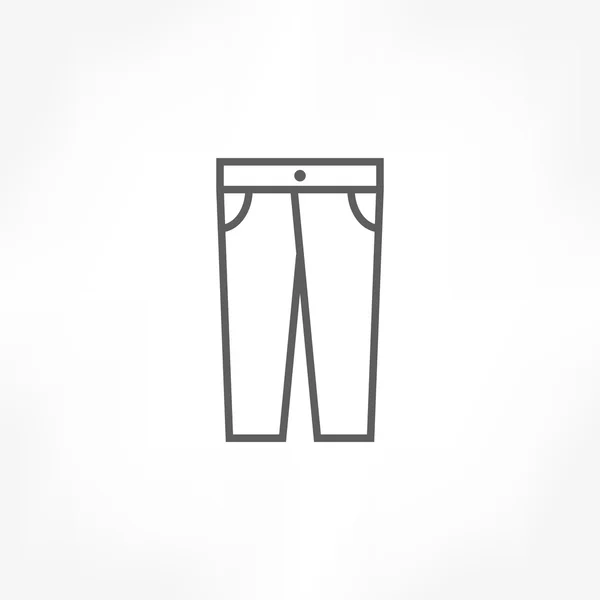 Kalhoty ikona — Stockový vektor