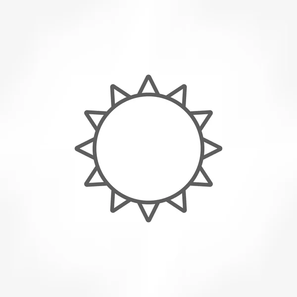 Pictogram sun — Stockvector