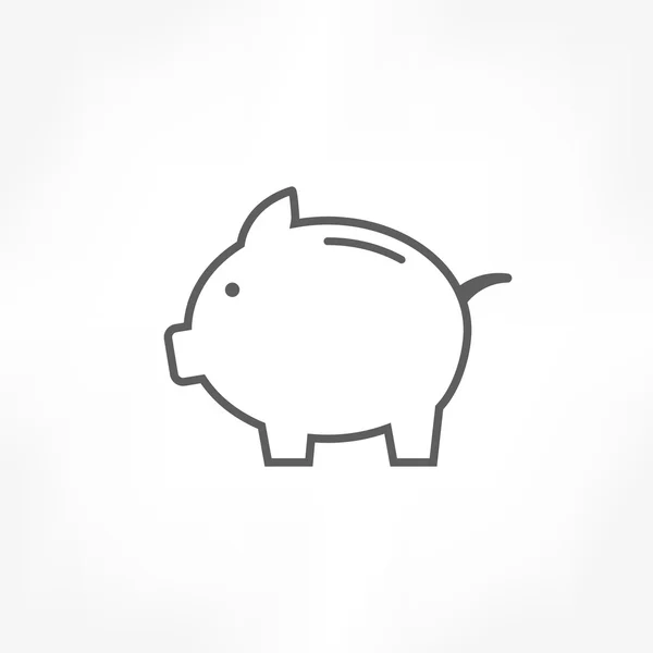 Piggy bank icon — Stock Vector