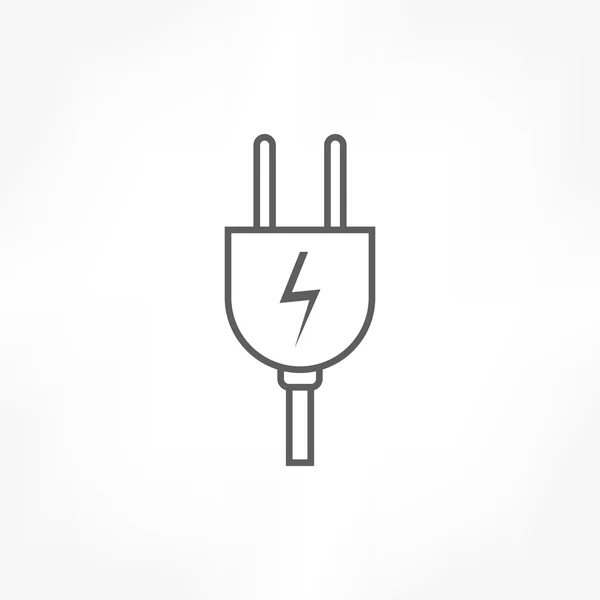 Electric plug icon — Stock Vector