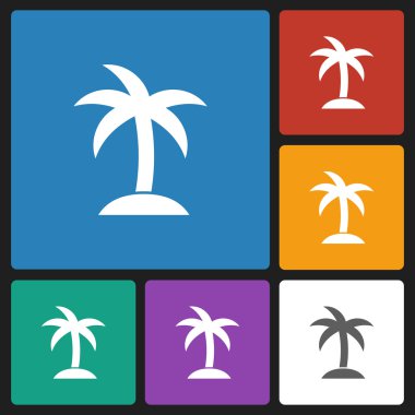 Hindistan cevizi ağacı simgesini