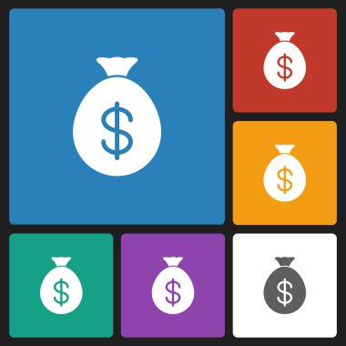 Para çantası dolar simgesi