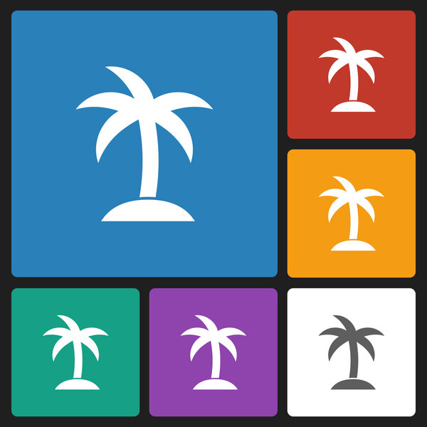 Значок кокосового дерева
