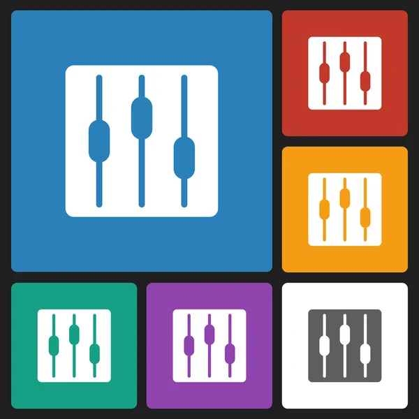 Equalizer pictogram — Stockvector