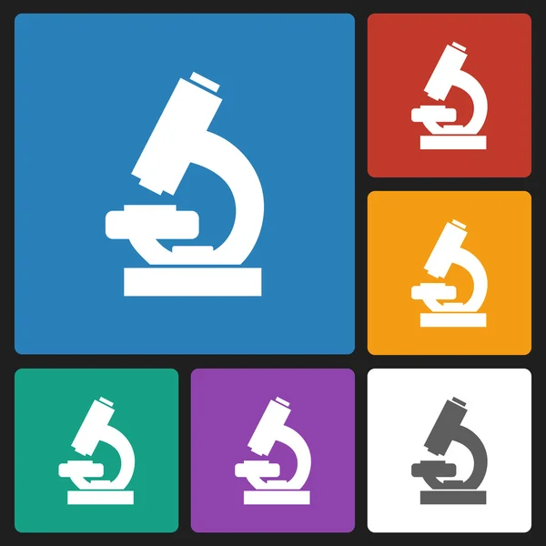 Microscoop pictogram — Stockvector