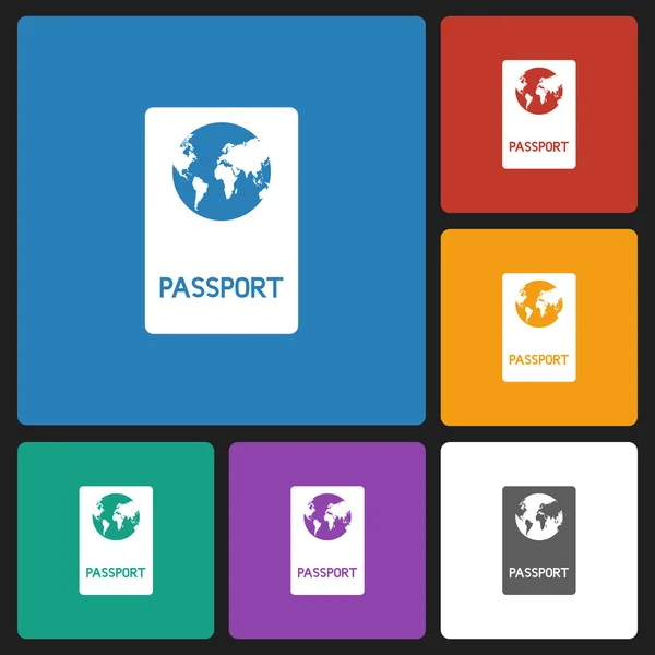 护照图标 — 图库矢量图片