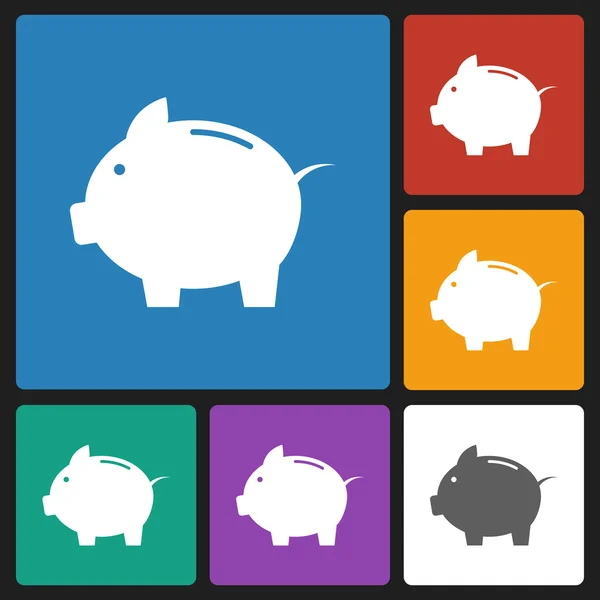 Piggy bank icon — Stock Vector