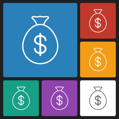 Para çantası dolar simgesi