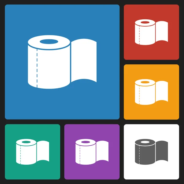 Toilet paper icon — Stock Vector