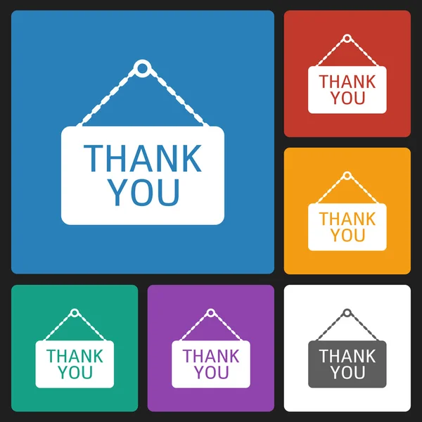 Thank you icon — Stock Vector