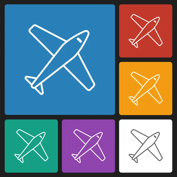 Airplane icon — Stock Vector