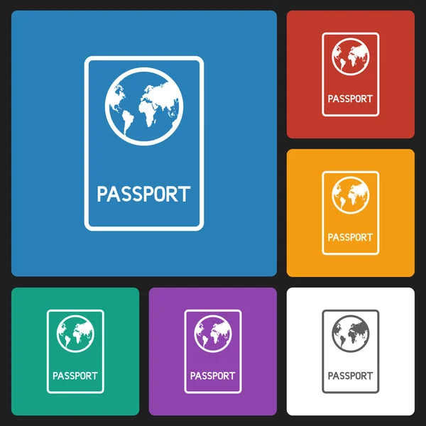 Icono del pasaporte — Archivo Imágenes Vectoriales