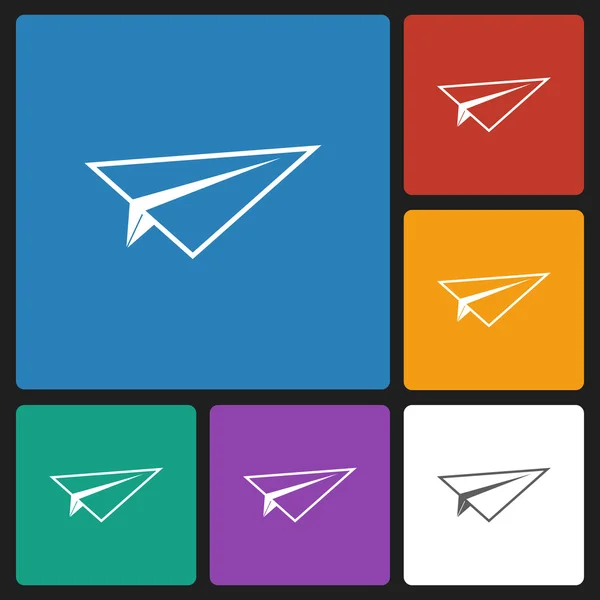 Paper plane icon — Stock Vector