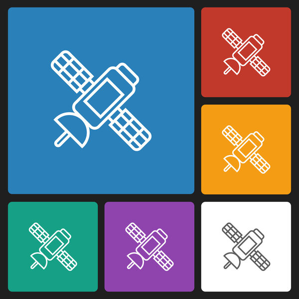 значок спутника
