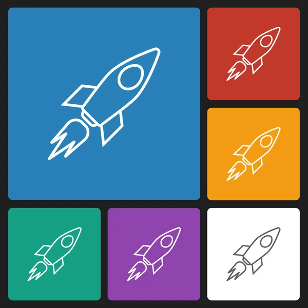 Rocket icon — Stock Vector