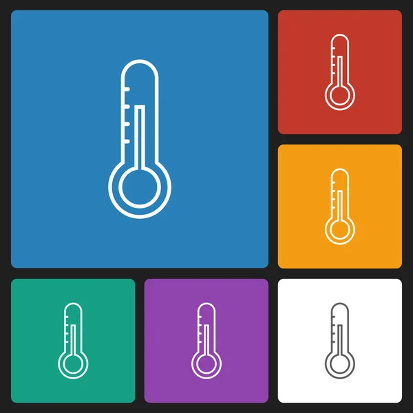 Thermometer-Symbol — Stockvektor