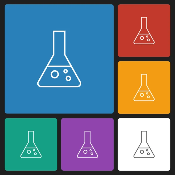 Pictogram van de testbuis — Stockvector