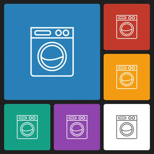 Washing machine icon — Stock Vector