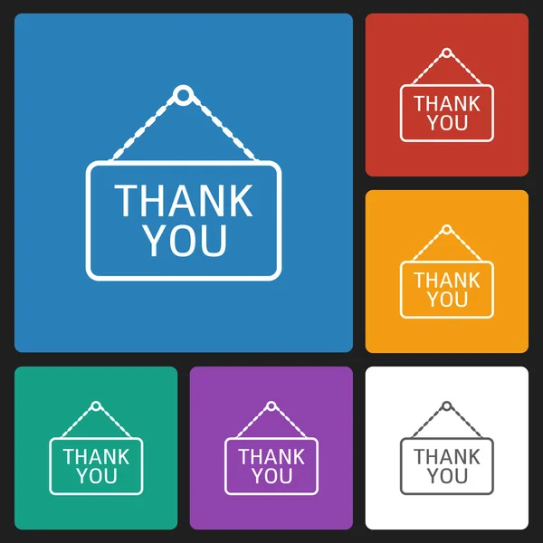 Thank you icon — Stock Vector