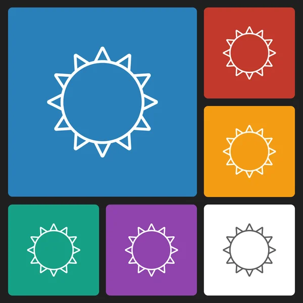 Pictogram sun — Stockvector