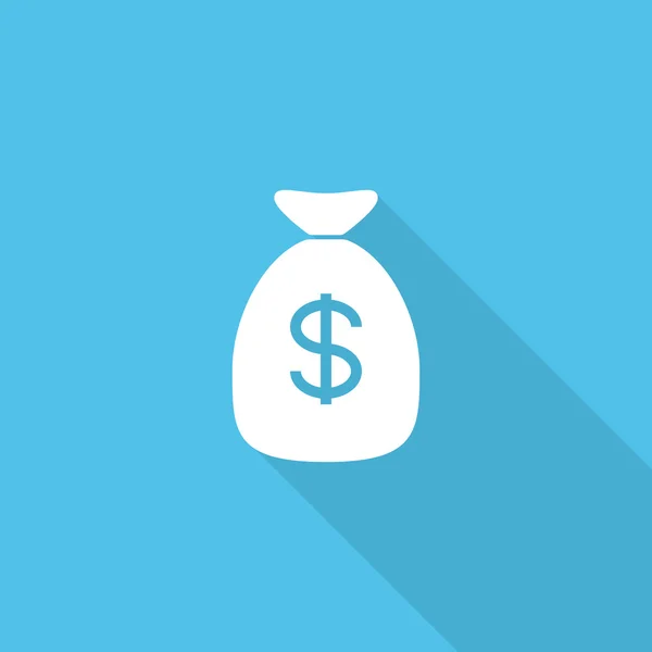 Money bag dollar icon — Stock Vector