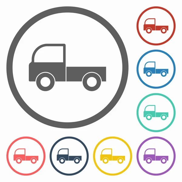 Εικονίδιο pickup φορτηγών — Διανυσματικό Αρχείο