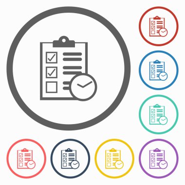 Pano ve saat simgesi