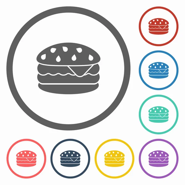 Icona hamburger — Vettoriale Stock