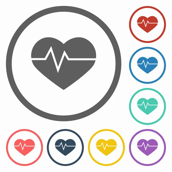 Heartbeat icon — Stock Vector