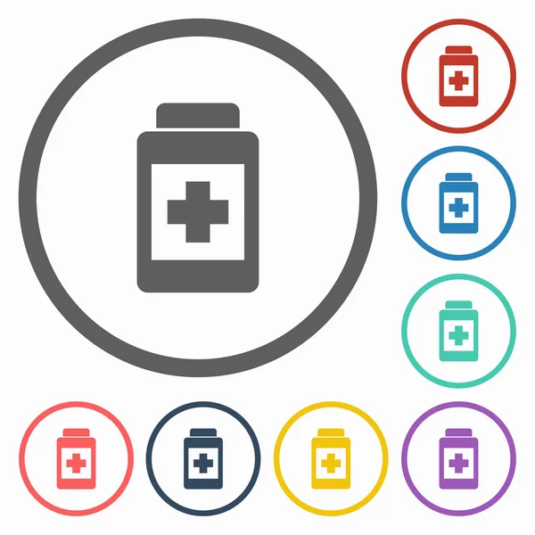 Medizin-Flaschensymbol — Stockvektor