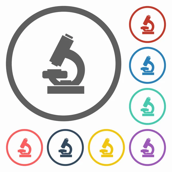 Microscoop pictogram — Stockvector