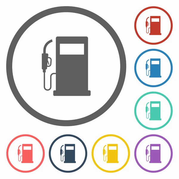 Benzin pompası simgesi — Stok Vektör